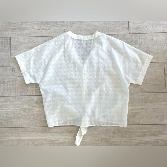 FRNCH Paris White Blouse M/L - Picture 5 of 10